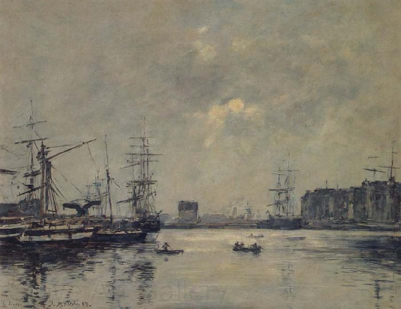 Eugene Boudin The Port Le Havre France oil painting art